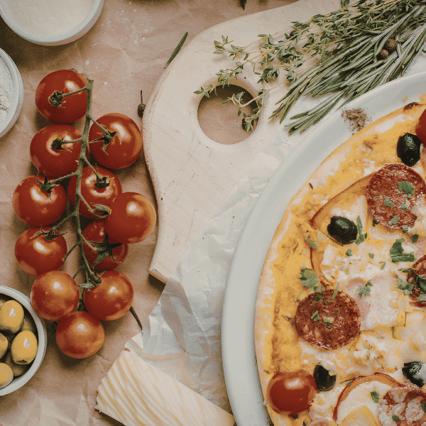 Freshly baked Centrepoint pizza